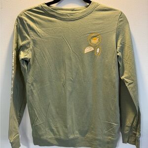 Boy’s 12/14 Green Long Sleeve Shirt W/ Camping Graphics